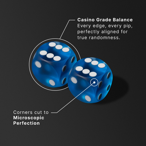 "Elite" Precision Dice Pair, Multiple Colors and Sizes
